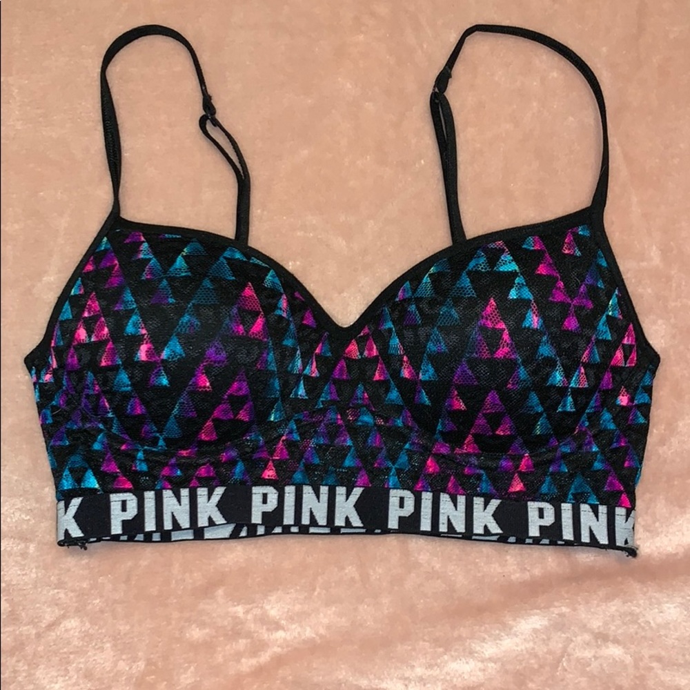 PINK push-up lounge bra
